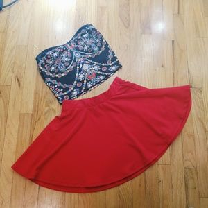 ❤Red Skater Skirt❤ 🌟OFFERS?🌟